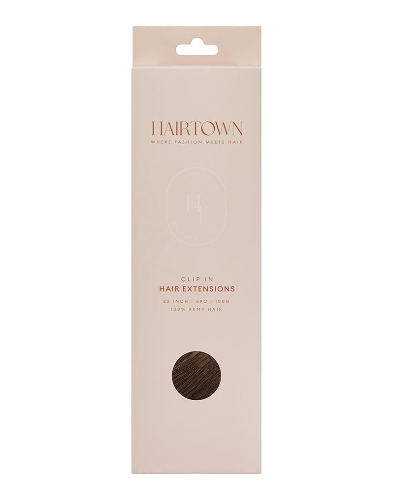 Hairtown Clip-in Extensions -  Darkest Brown