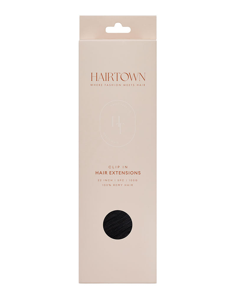 Hairtown Clip-in Extensions -  Off Black